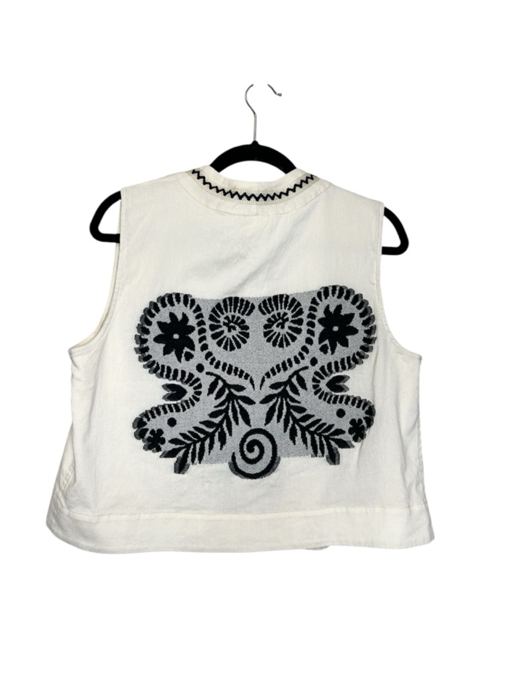 Devotion Twins Agathist 100% Cotton Embroidered Jacquard Vest size Small